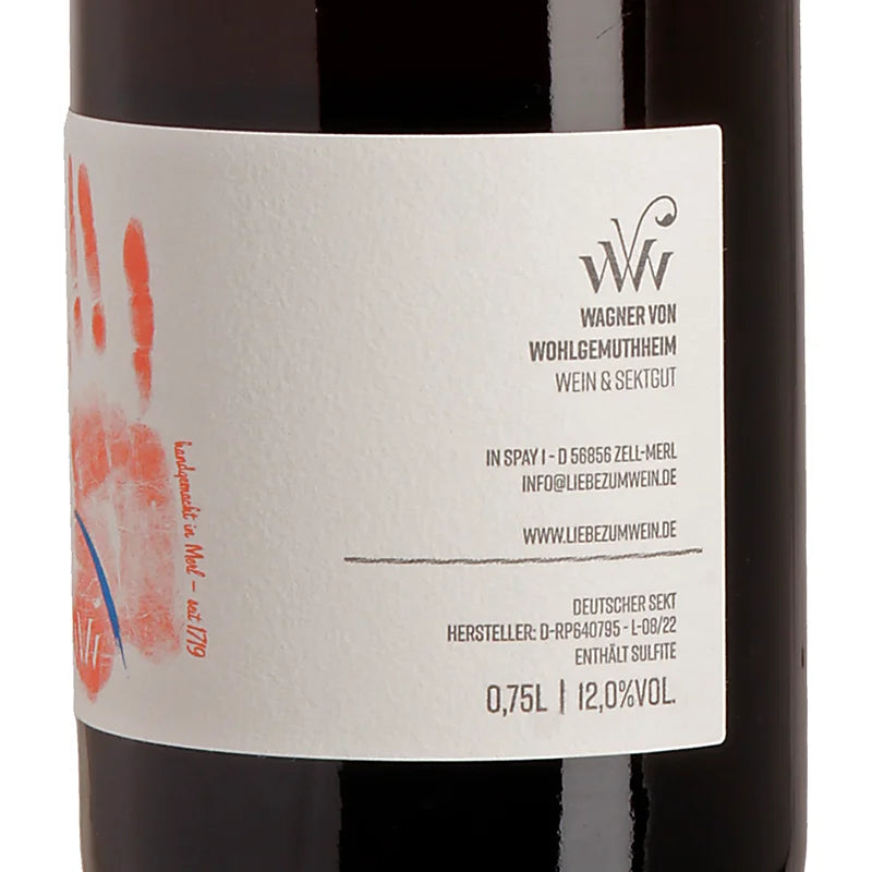 Wagner von Wohlgemuthheim ISAAC Pinot Rosé Brut Nature unfiltered Back