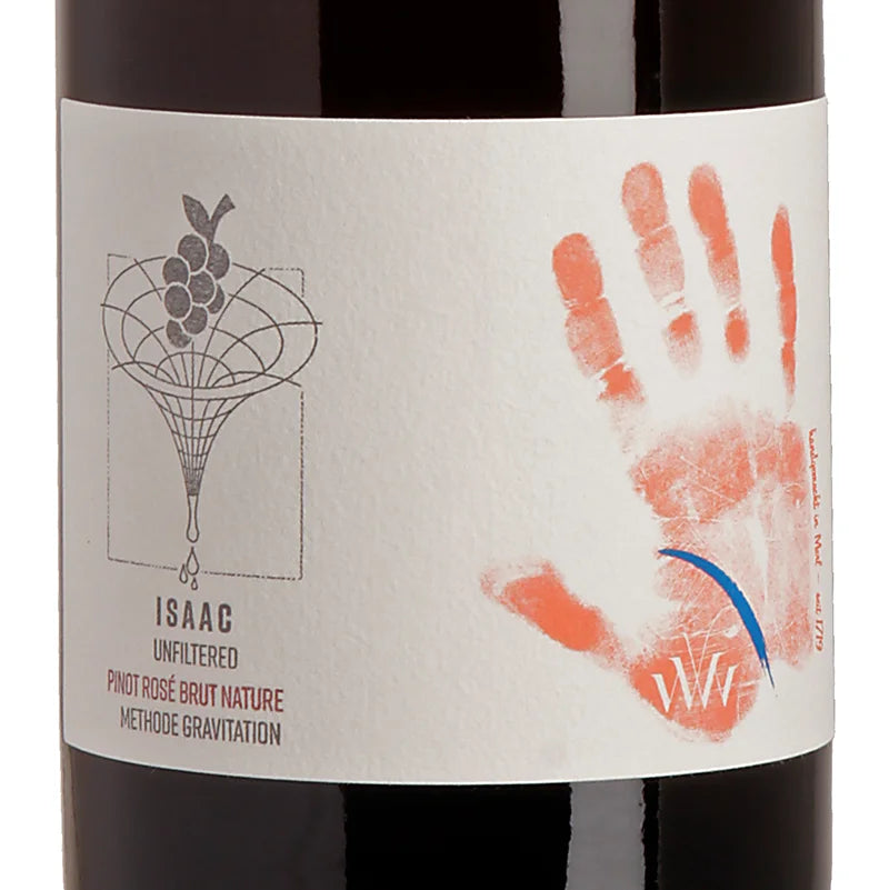 Wagner von Wohlgemuthheim ISAAC Pinot Rosé Brut Nature unfiltered Label