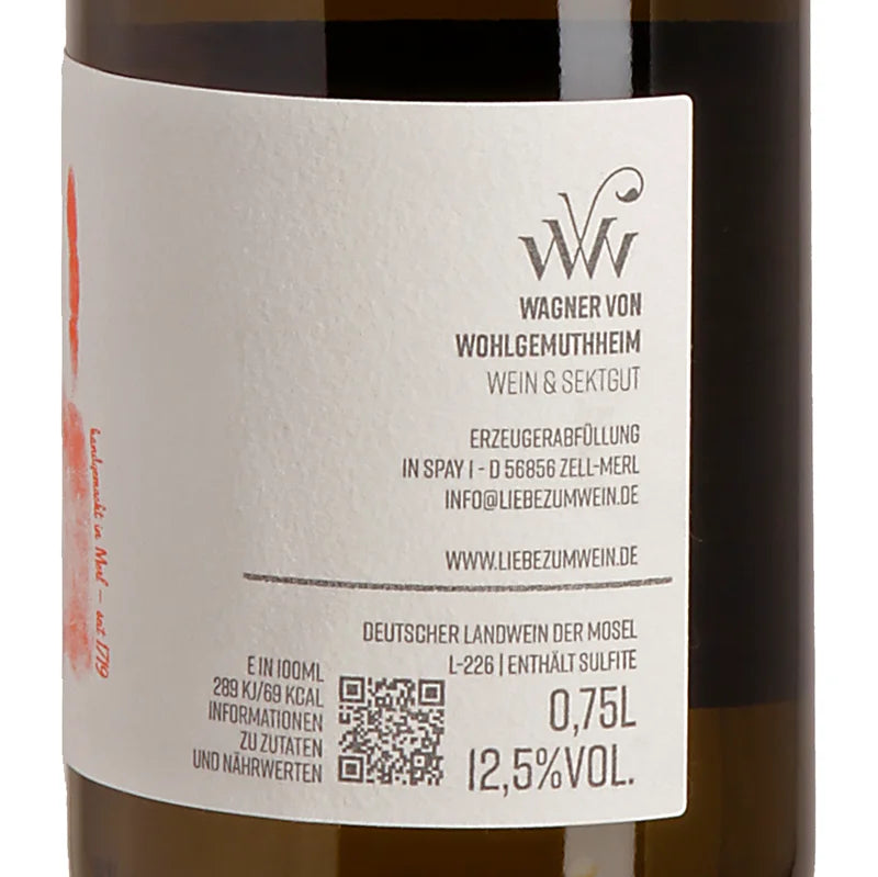 Wagner von Wohlgemuthheim ISAAC Riesling unfiltered 2023 Back