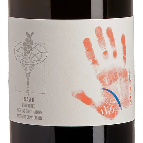 Wagner von Wohlgemuthheim ISAAC Riesling Brut Nature unfiltered Label