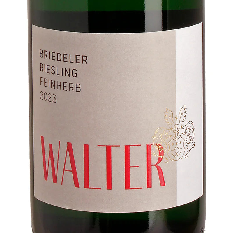 Walter Briedeler Riesling feinherb 2023 Label