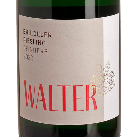 Walter Briedeler Riesling feinherb 2023 Label