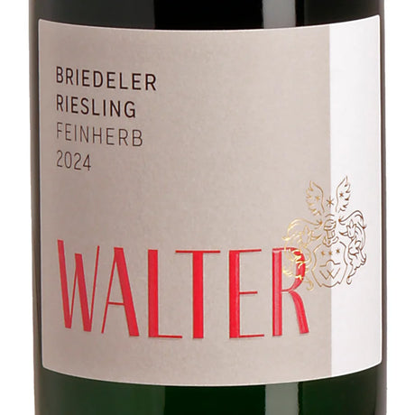 Walter Briedeler Riesling feinherb 2024 Label