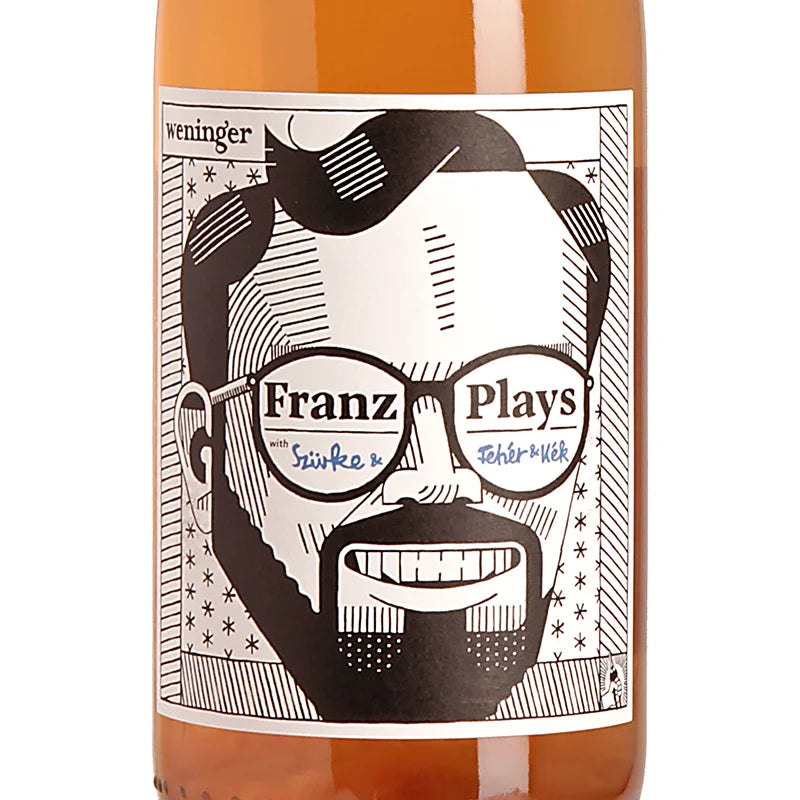 Weninger Pincészet Franz Plays with Szürke & Fehér & Kék MMXXV Label