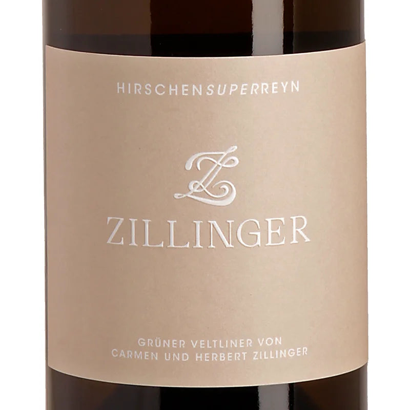 Herbert Zillinger HIRSCHENsuperREYN Grüner Veltliner 2024 Label