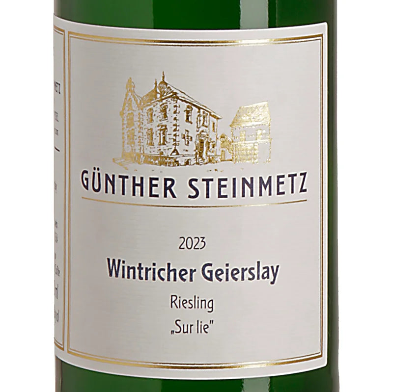 Günther Steinmetz WINTRICHER GEIERSLAY Sur lie Riesling trocken 2023 label